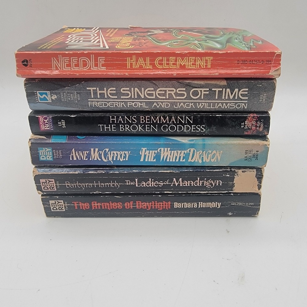 Anne McCaffrey Barbara Hambly Vintage Sci-Fi Fantasy Paperback Lot‎ 6 Books Fair